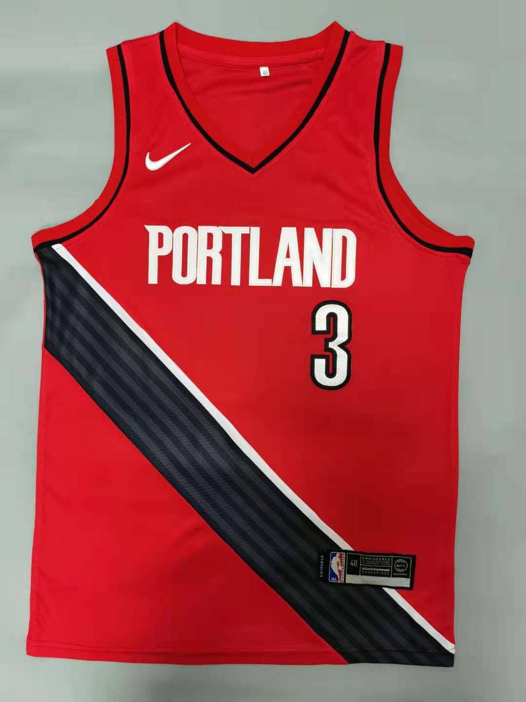 Men Portland Trail Blazers #3 Mccollum Red 2021 Nike Game NBA Jerseys